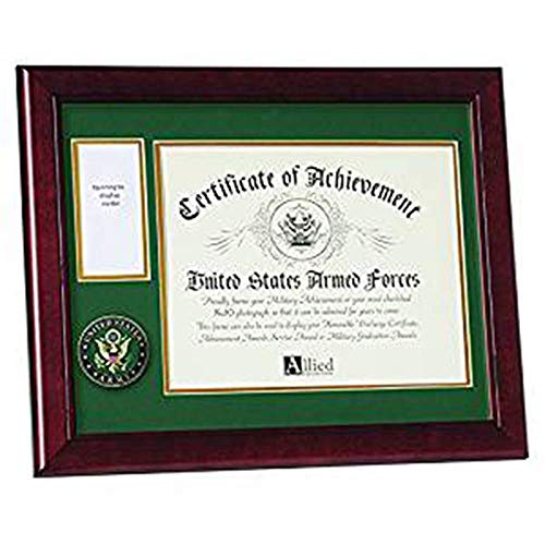 flag connection Allied Frame U.S. Army Medal and Award Frame with Medallion -13 x 16 Army Medallion Frame, Army Medal with Photo Frame