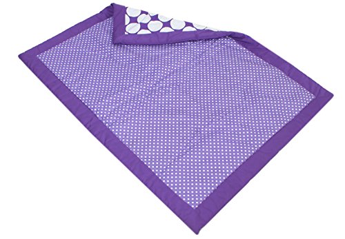 Bacati - Mix N Match Large Dots Crib Comforter (Purple)