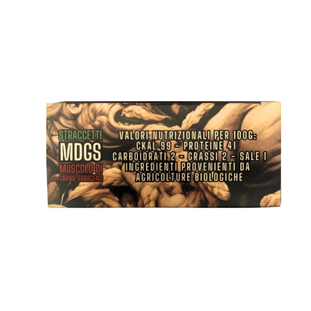 Muscolo di Grano Saraceno 100g | MDGS (Straccetti 100g) | Seitan Artigianale con metà glutine e grano saraceno | Sn00py Food