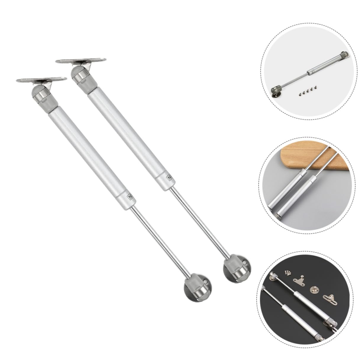 Levemolo Iron Plastic Cabinet Hinge Lid Support Gas Strut for Kitchen Wardrobe Corner Cabinet Hinge Soft Close Door Damper