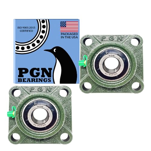Image of PGN UCF204-12 (2 Pack) Square Flange Bearing 3 /4 inch Bore