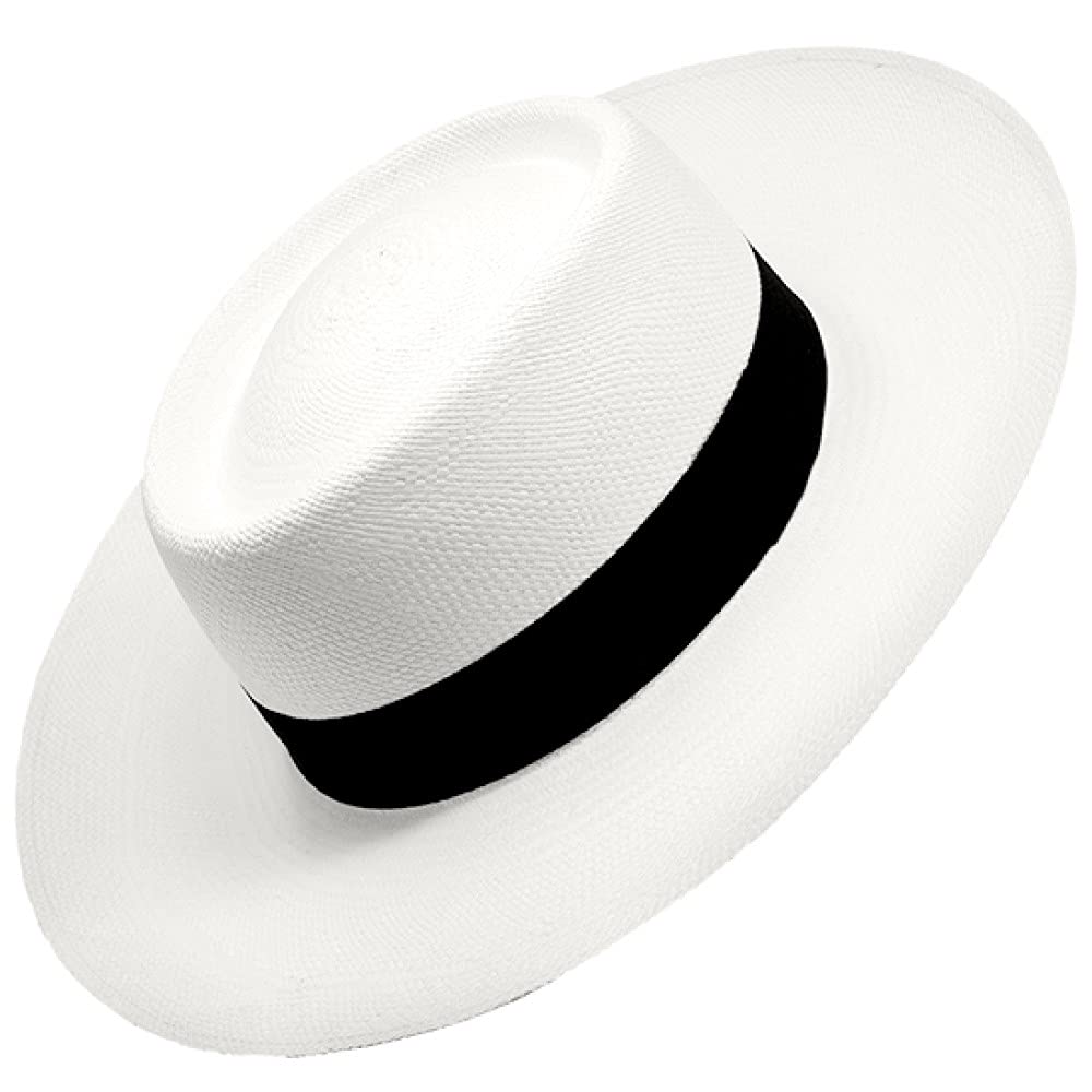 Panama Hat - Gambler Hat Wide Brim Panama Hat Men Made in Ecuador