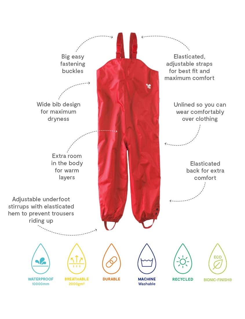 Muddy Puddles Recycled Originals Salopette Imperméable Mixte Enfant