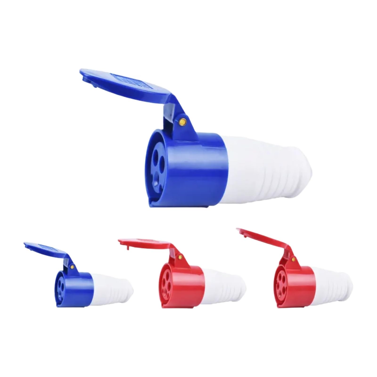 Conector de enchufe industrial de pared 32A 5P IP44 para trifásica