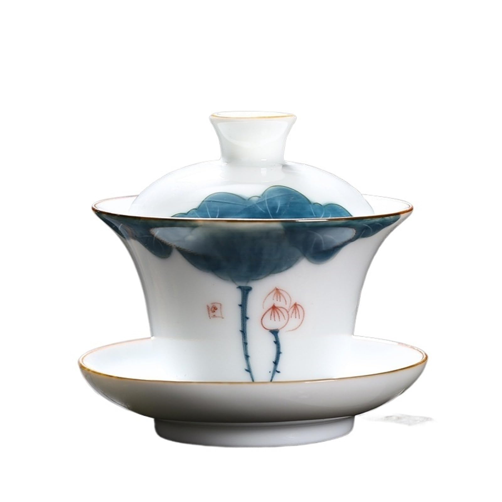 Gaiwan en porcelaine blanche infuseur traditionnel pour vos moments de méditation