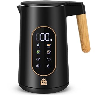 ForMe Bouilloire Electrique Inox 1,7L Contrôle de Température Réglable 40-100°C I LED Affichage de la Température I Fonction de Maintien au Chaud I Protection Anti-ébullition I Théière Sans BPA - Amazon product rated Grade A