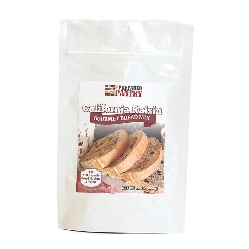 The Prepared Pantry California Raisin Gourmet Bread Mix; Single Pack; For Bread Machine or Oven