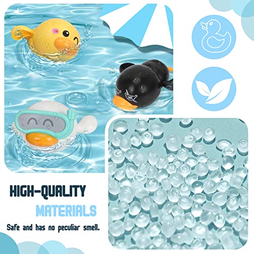 Homelove Bath Toy, Kids Cute Duck Clockwork Bathtub Swimming Pool Toy, Wind Up Baby Bath Toys For Toddlers 1-3, Boys & Girls Water Bath Toy Set #TOP2