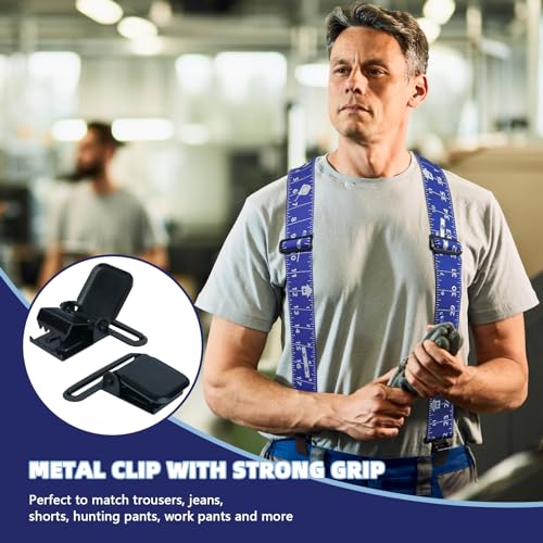 Image of MELOTOUGH Men's Suspenders w /Clip Heavy Duty suspenders for men Big and Tall Work suspenders for Jeans