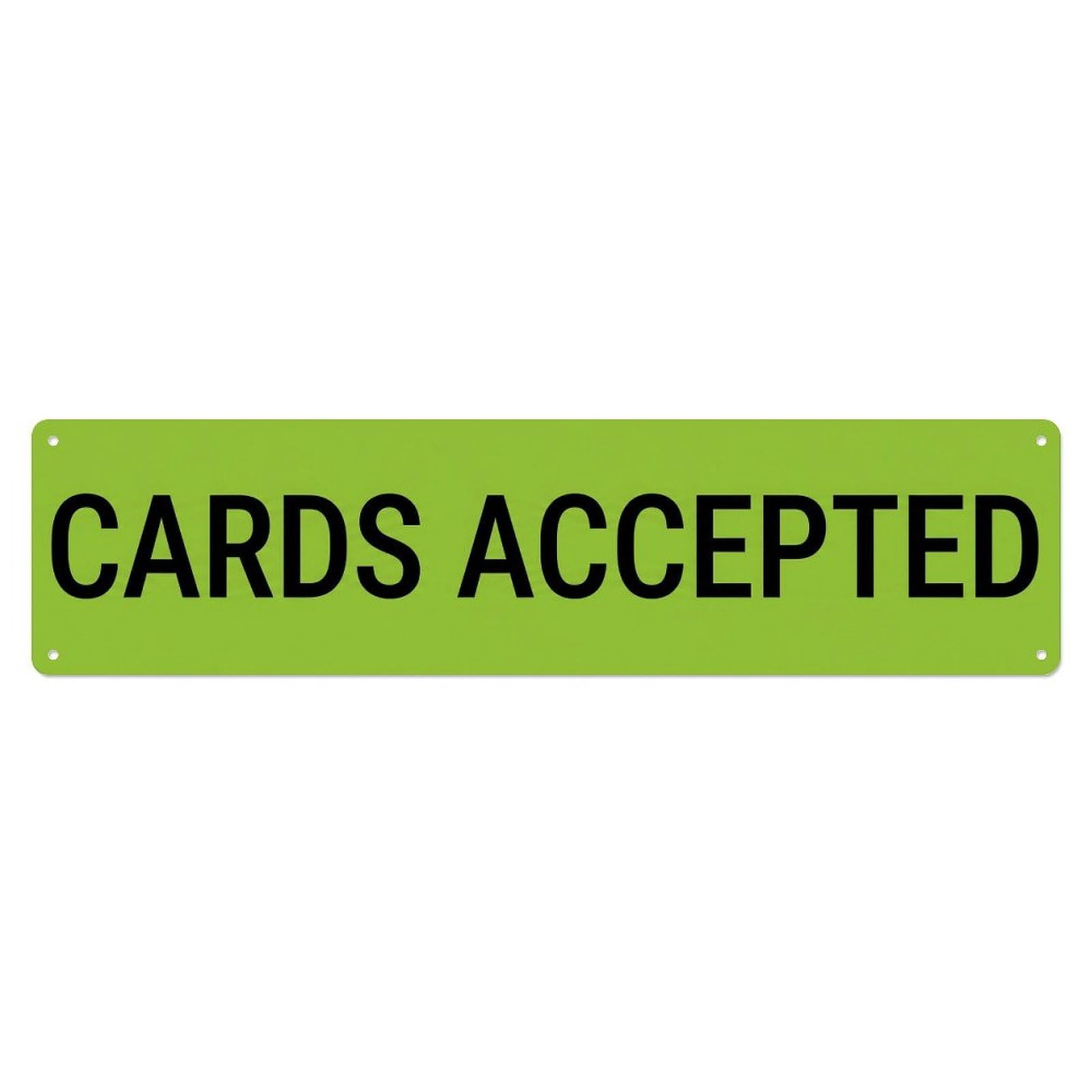 Cards Accepted Payment Options 1 Metal Tin Sign