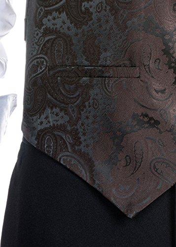 Retreez Men's Paisley Textured Woven Vest with Tie, Bow Tie 3 Pieces Gift Set4