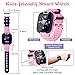 Kids Smart Watch for Boys Girls – Kids Smartwatch with Camera Games Pedometer Video/Music Player Flashlights Calculator Alarm Clock Children Touch Screen Toy Smart Watch for Kids Age 4-12 (Pink)