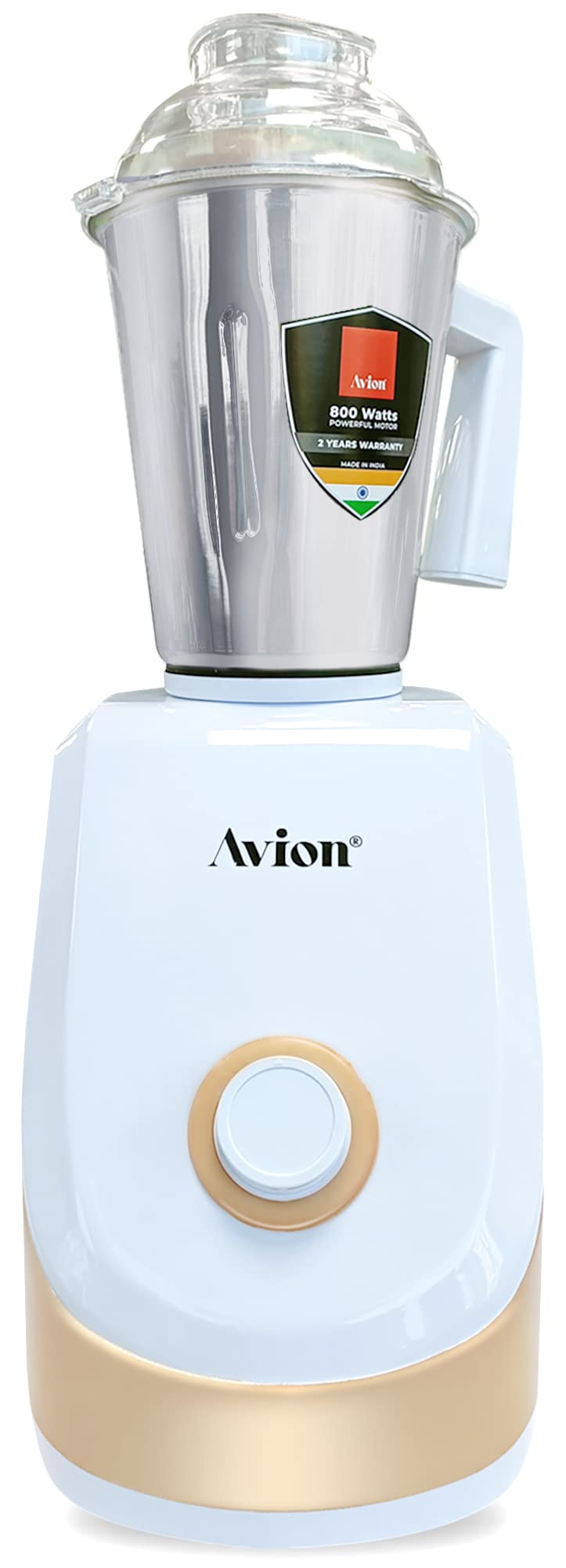 Avion 800W 3-in-1 Mixer Grinder (AMG825HD) – Multifunctional Grinder with Stainless Steel Jars & Blades – 3 Speed–