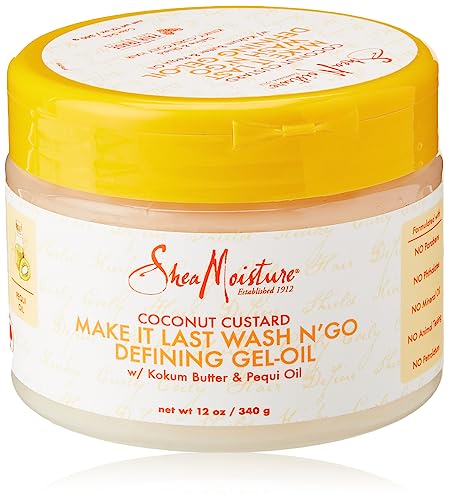 Shea Moisture Coconut Custard Make It Last Wash N Go Defining Gel Oil For Unisex 2.2 oz Gel, B07RXMR3F8, 62.37 ml (Pack of 1)