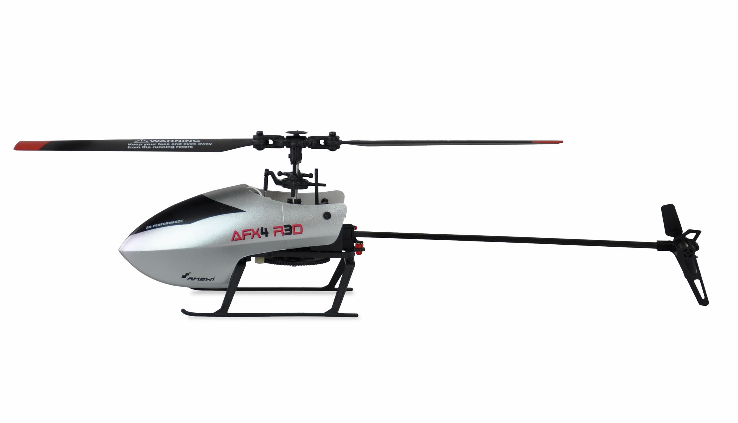 Amewi AFX4 R3D Elicottero singolo a 4 canali, 6G, con funzione rullo 3D, avvio automatico e autolanding RTF RC telecomandati