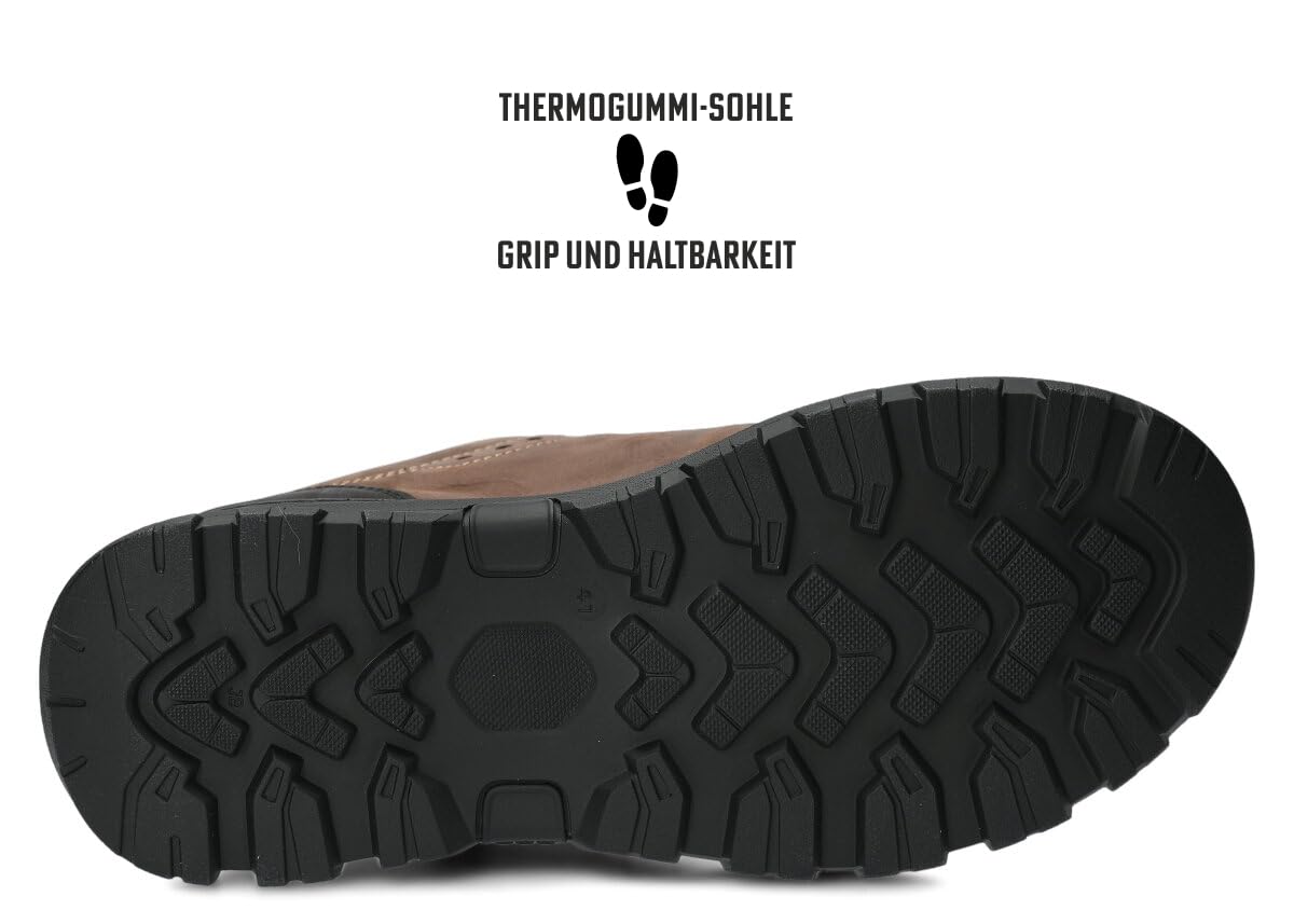 nagaba - Chaussures de randonnée - véritable, avec lacets - à semelle épaisse et antidérapante - Modèle 4081