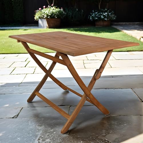 SAM Gartentisch Callao, Tisch 120x70 cm, Akazien-Holz, rechteckiger Balkontisch, massiv