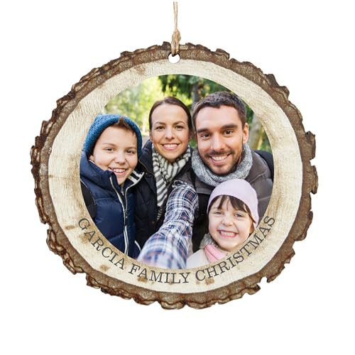 Let's Make Memories Personalized Photo Christmas Ornament - Decor - Customize Photo - 2024 Christmas Ornament - Round - with Message