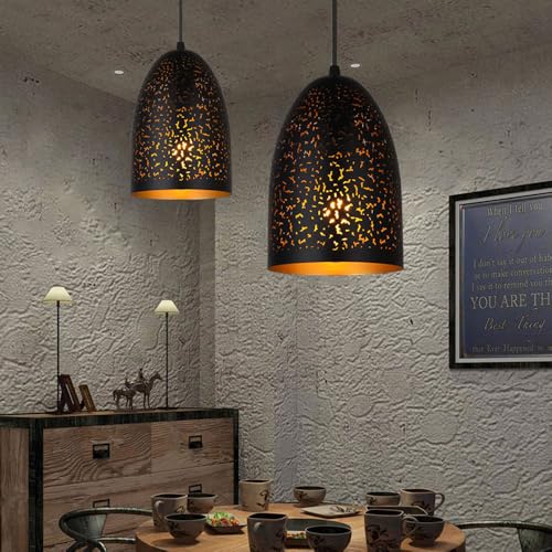 Suspension en Fer Fine et Lustre Industriel Chic pour Table de Repas - 2