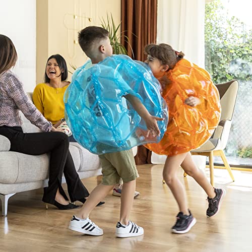 Riesiger aufblasbarer Bumper-Bubble-Ball Bumpoy InnovaGoods 2 Stück, Blau und Orange