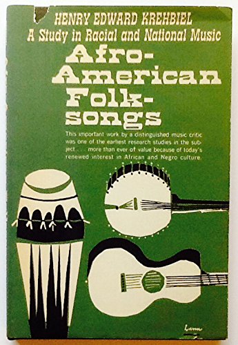 Afro-American Folk-Songs B000RTS93Y Book Cover
