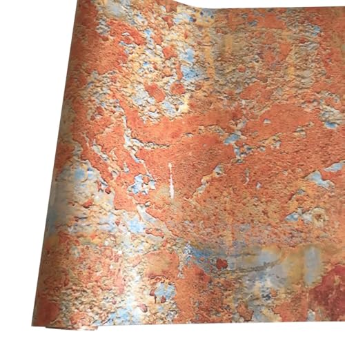 Autocollant de dégonflage vinyle rouillé 20x152 cm pour déco intérieur et extérieur