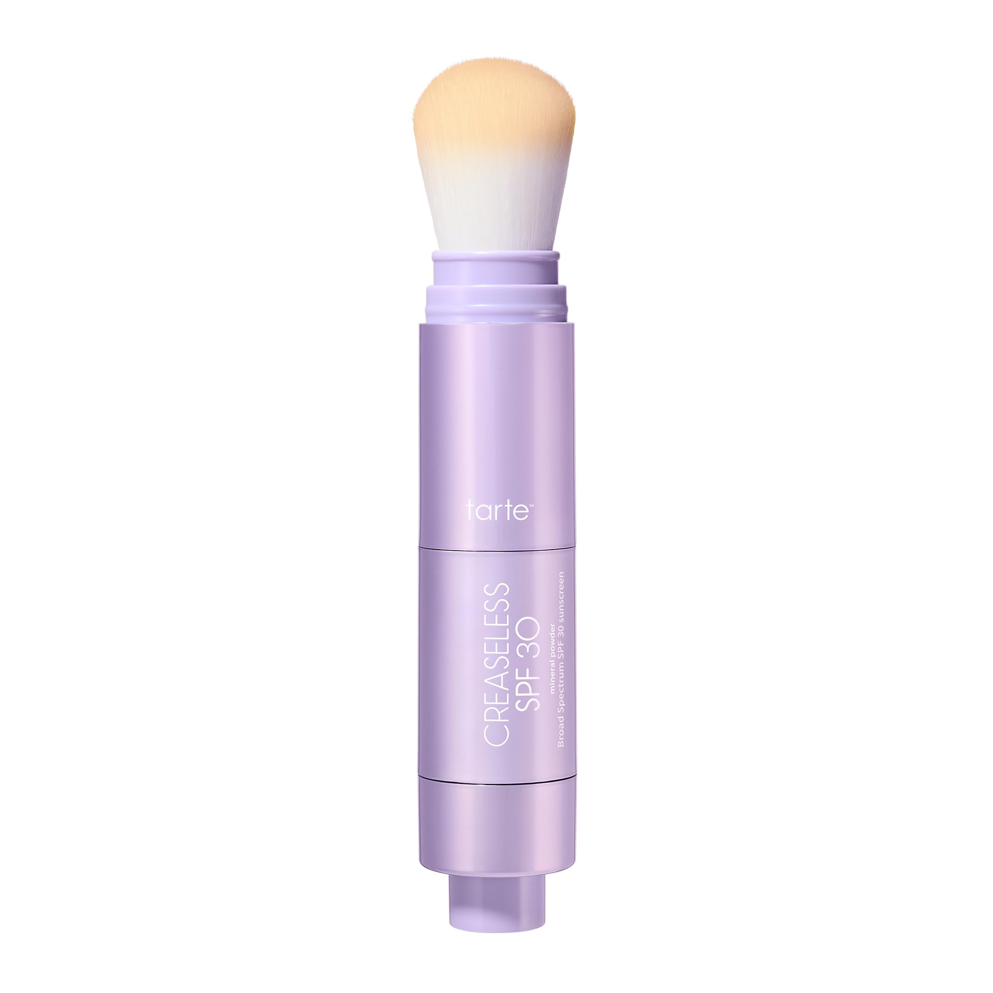 tarte creaseless SPF 30 mineral powder – Brush On Sunscreen for Face, Body & Hairline, Sweat-Resistant 16HR Setting Powder for Makeup & Beach Essentials, vegan & cruelty-free, translucent