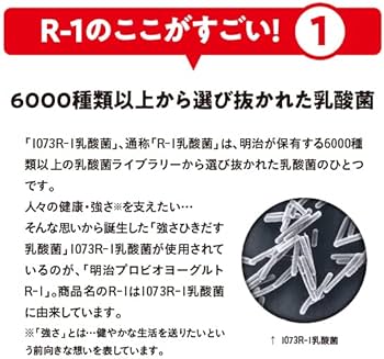 Amazon.co.jp: 【Amazon.co.jp限定】R－1ドリンクラベルレス112g×6本