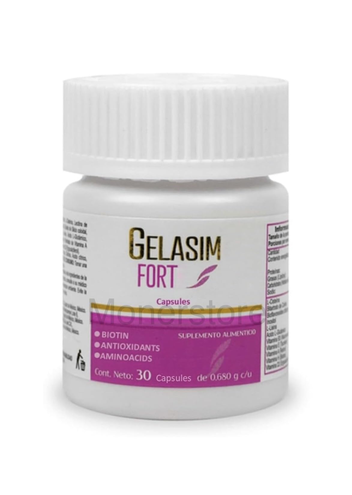 Antioxidants and Amino acids Supplement for Hair and Nails and Biotin for Skin Health Compare to GELASIM Forte 30CAP
