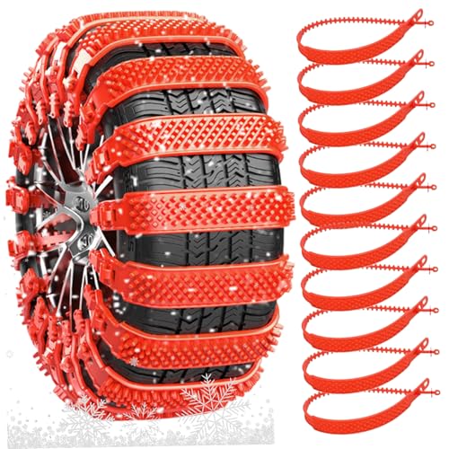 Cadenas de nieve para neumáticos de coche correas antideslizantes y bridas plásticas para hielo