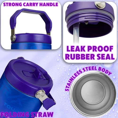 KPop Demon Hunters 30oz Tumbler with Straw and Handle for Girls, Teens, Insulated Stainless Steel Travel Mug, Gifts for Girls #4