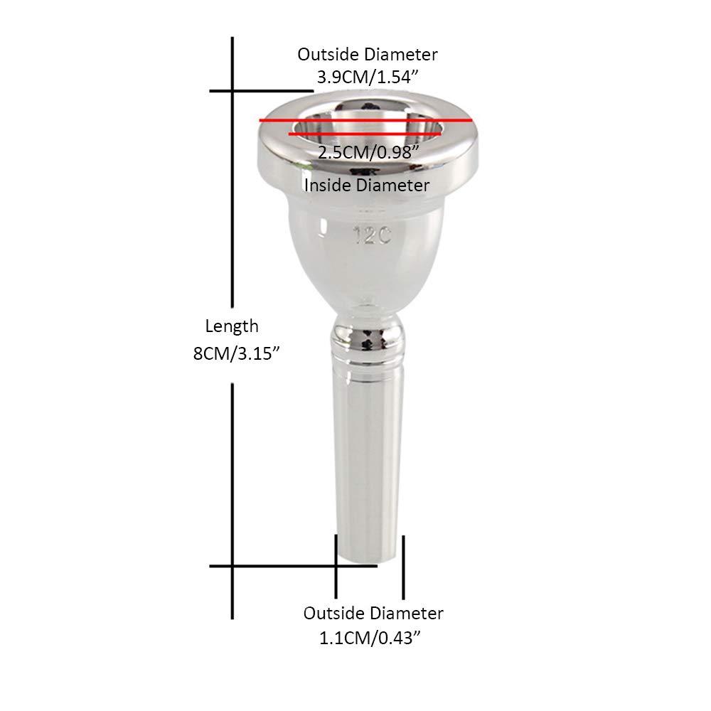 Amazon | アルトトロンボーンマウスピース 12C 細管 Alto Trombone