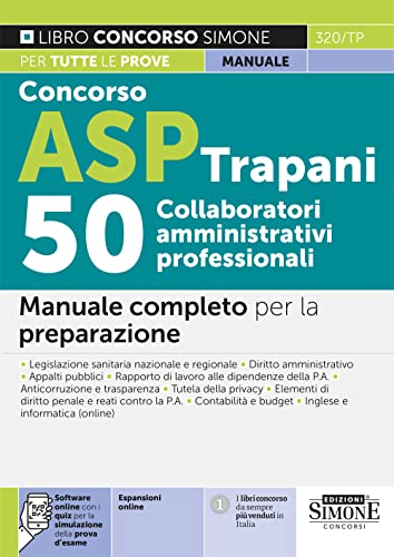 Concorso ASP Trapani 50 Collaboratori Amministrativi Professionali - Manuale completo per la preparazione