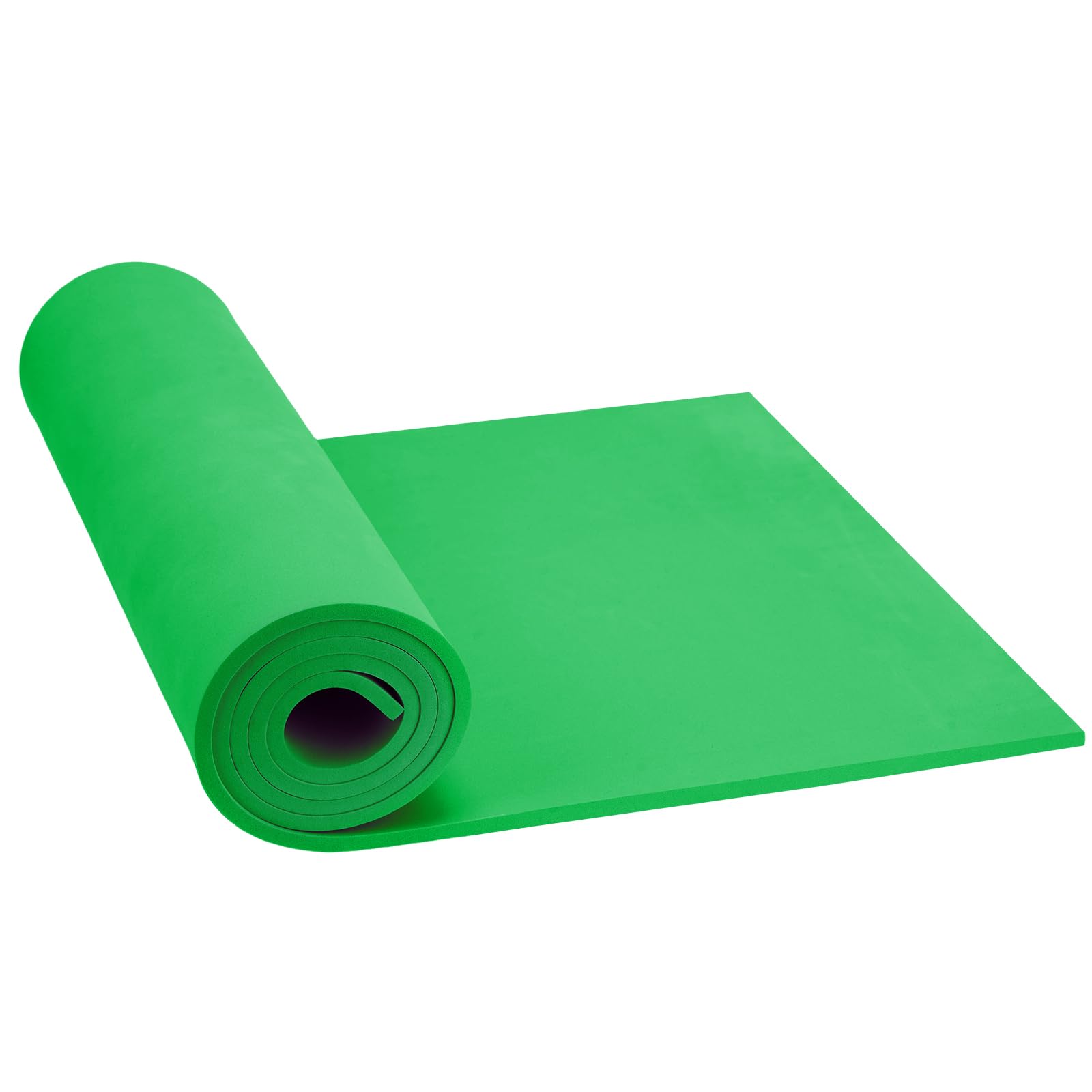 Do²ping Green Eva Foam Sheets roll, 6mm eva Craft Foam 49''x13.9'' High Density 86kg/m3 for Cosplay