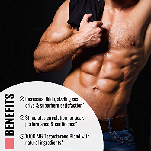 Nobi Nutrition Premium Male Enhancing Pills - Enlargement Booster for Men - Increase Size, Drive, Stamina & Endurance - 10X Strength & Fast Acting Supplement - 60 Capsules