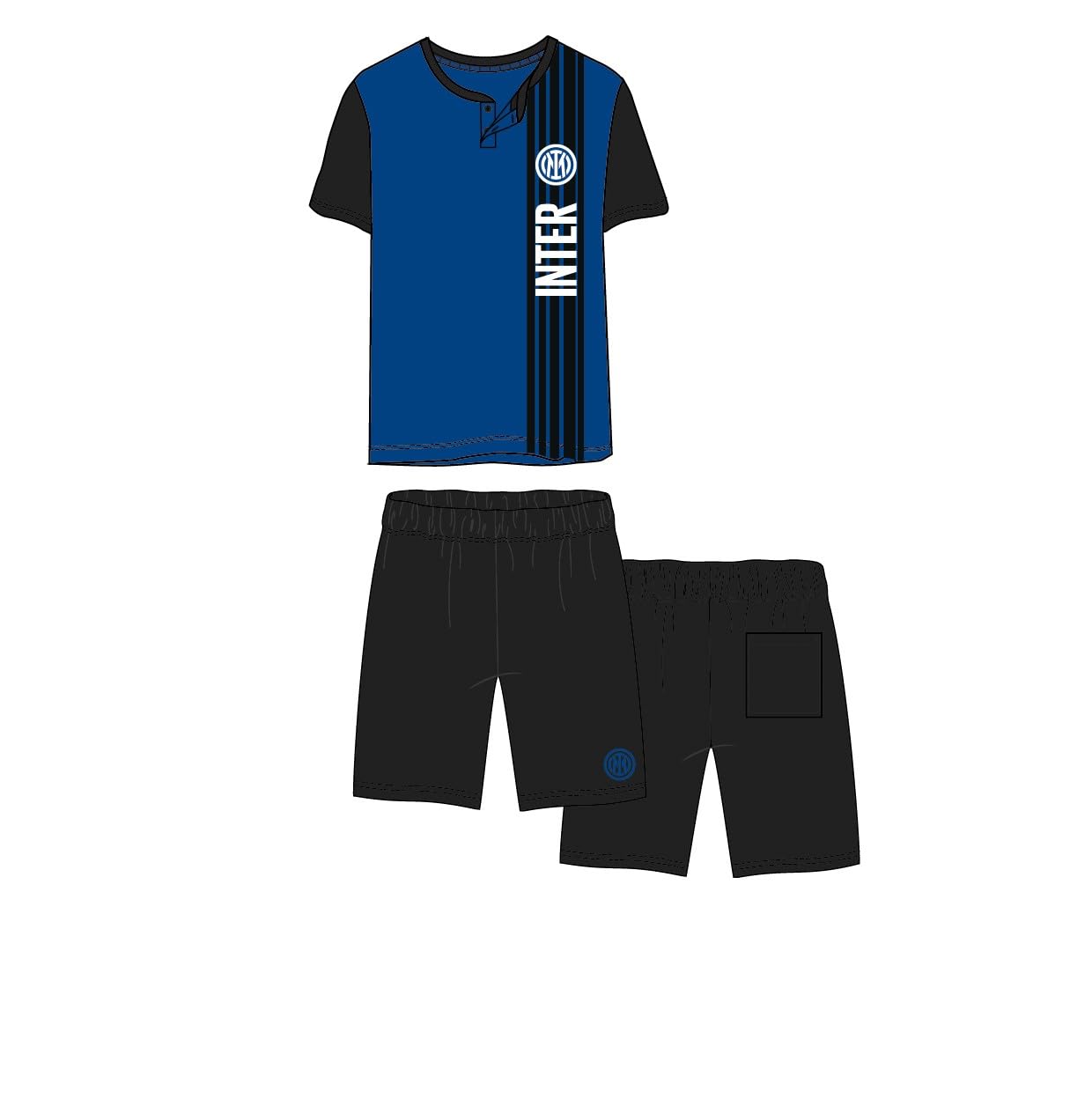 Inter pigiama corto uomo in cotone mezza manica art. J10 2065