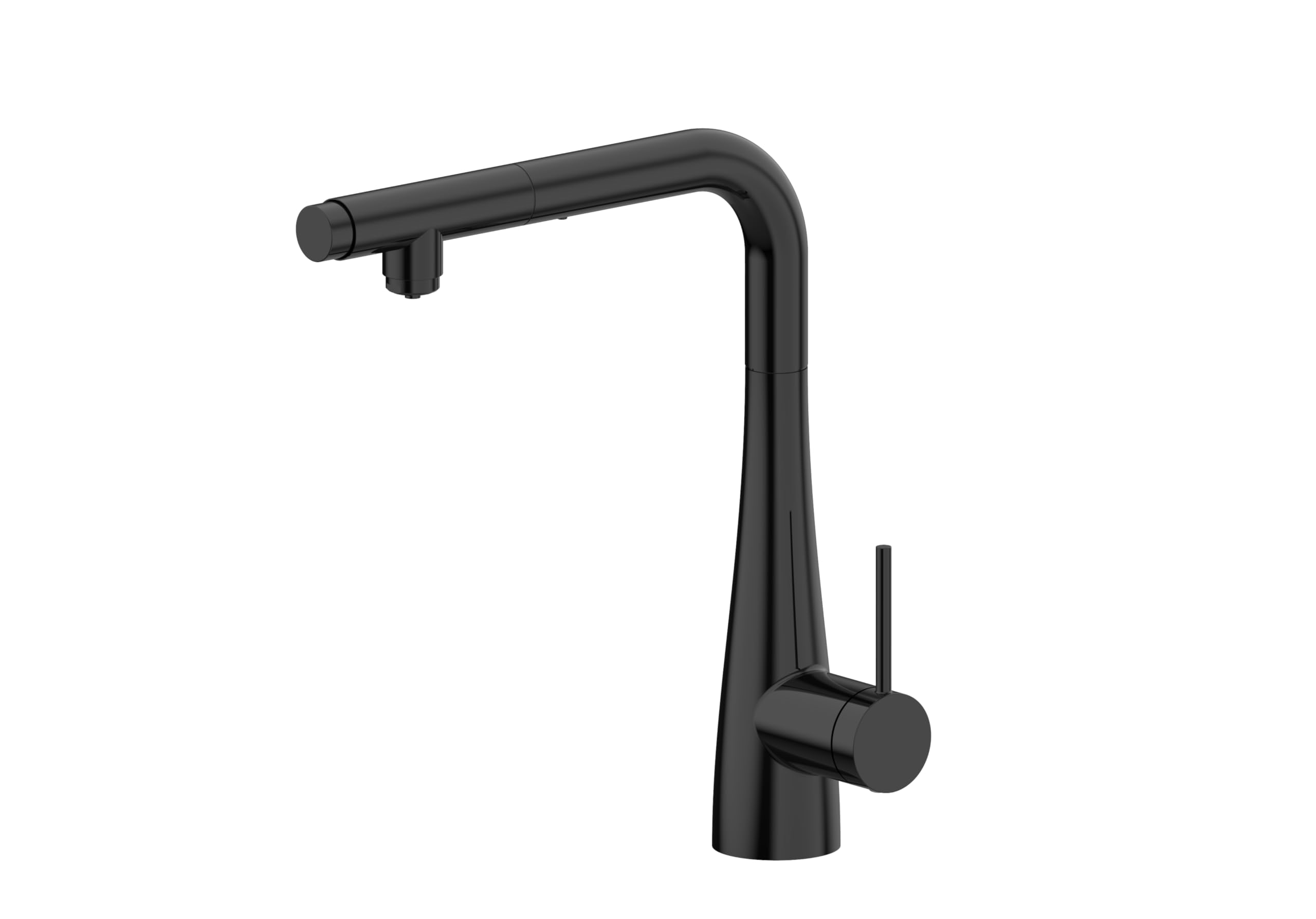 IMEX GOS005/NG SPLIT Grifo de Cocina Osmosis Extraíble Color Negro Mate