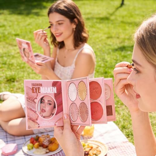 Palette de Maquillage anti-teint terne avec poudre highlighter mélangeable - 2