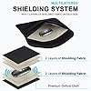 wisdompro RFID Signal Blocking Pouch, Large Faraday Bag for Cell Phones and Car Keys, Keyless Car Key Signal Blocker, Keyless Entry Protector Pouch - Black #3