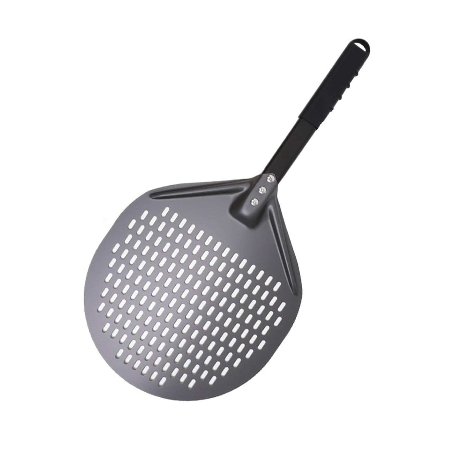 Pala for pizza perforata in alluminio da 12 pollici con manico staccabile Accessori for palette for spatola da forno antiaderente for cottura al forno(12 inch 58cm)
