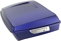 Vista 270 de Harley Tour Pack, equipaje desmontable Razor Tour Pack Maleta para Harley Touring Street Glide, Electra Glide, Road King, Road Glide Special Azul