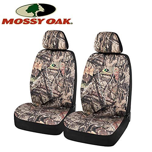 Mossy Oak Camo Seat Covers Low Back - Made with Cotton Twill, Airbag Compatible, Universial Fit Most Bucket Seats - Official Licensed Product