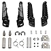 TCMT Front Rear Footrest Foot Pegs Fits For Kawasaki ZX6R 2003-2025 Kawasaki ZX-10R 2004-2010 ZX-9R 1998-2003 Z1000 2007-2016 ZZR1200 2000-2006(Black)
