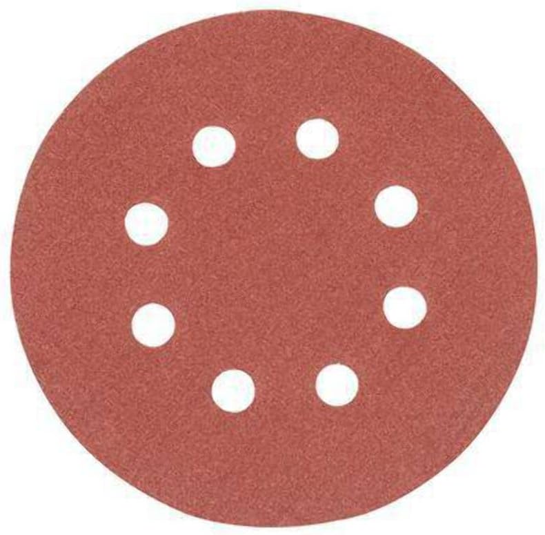 Silverline 822649 Hook and Loop Discs Punched 125 mm 10pk 125 mm 40 Grit, Red - Image 3