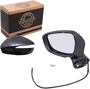 Driver Side Power Mirror For 2016-2018 Toyota Prius Prime – Heated, Painted 1F7 Silver Metallic