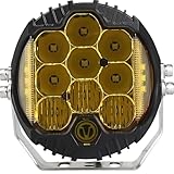 SHNJAUTO 7 inch 90W Amber Yellow LED Driving Light Compatible with Wrangler Off Road Vehicle ATV UTV Cart Lighting Trucks Pickup F150 Work Light, Pack of 1