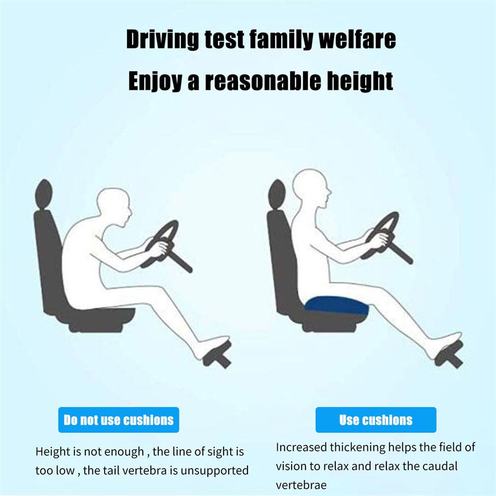 Cojín de Asiento de Coche para Cabriolet DS3 /e-Mehari, Antideslizante Cómodo Suave Súper Transpirable Interior Funda Asiento cojín,B Blue
