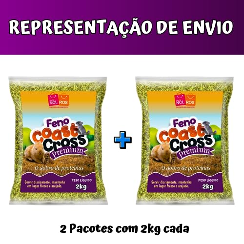 Feno Super Premium Para Poquinhos da Índia Coelhos