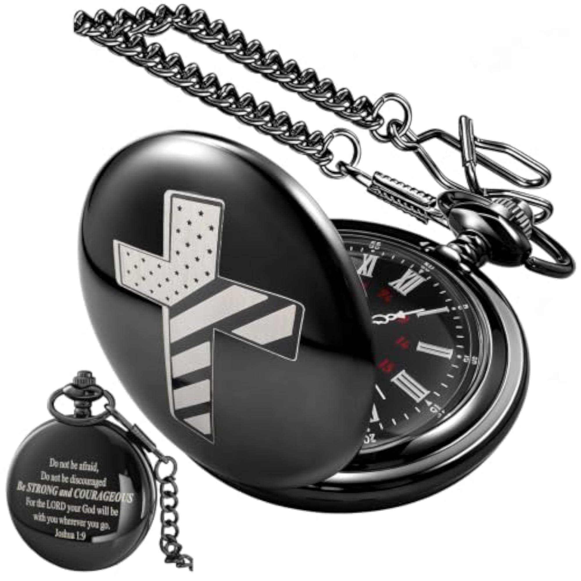 Bible Verse Vintage Quartz Pocket Watch, Gift for Him