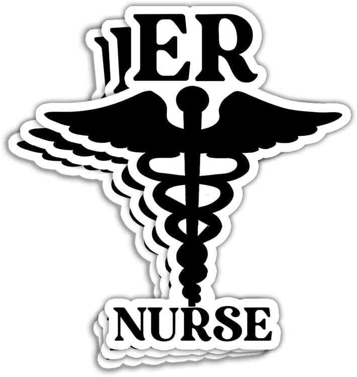 3 Pcs/Pack ER Nurse Stickers Emergency Room Nurse